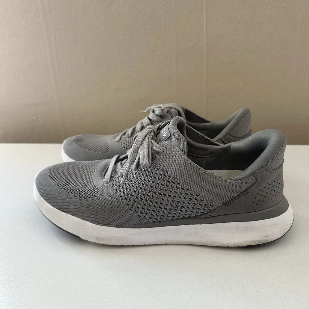 Kizik Womens Lima Sneakers Size 9 Wide Gray Hands Free Comfort Walking Active